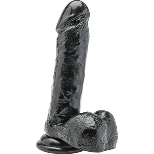 GET REAL - DILDO 18 CM Z KULKAMI CZARNE